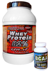 Ultra Whey Protein CFM+UF 82, 1500g + BCAA zdarma!